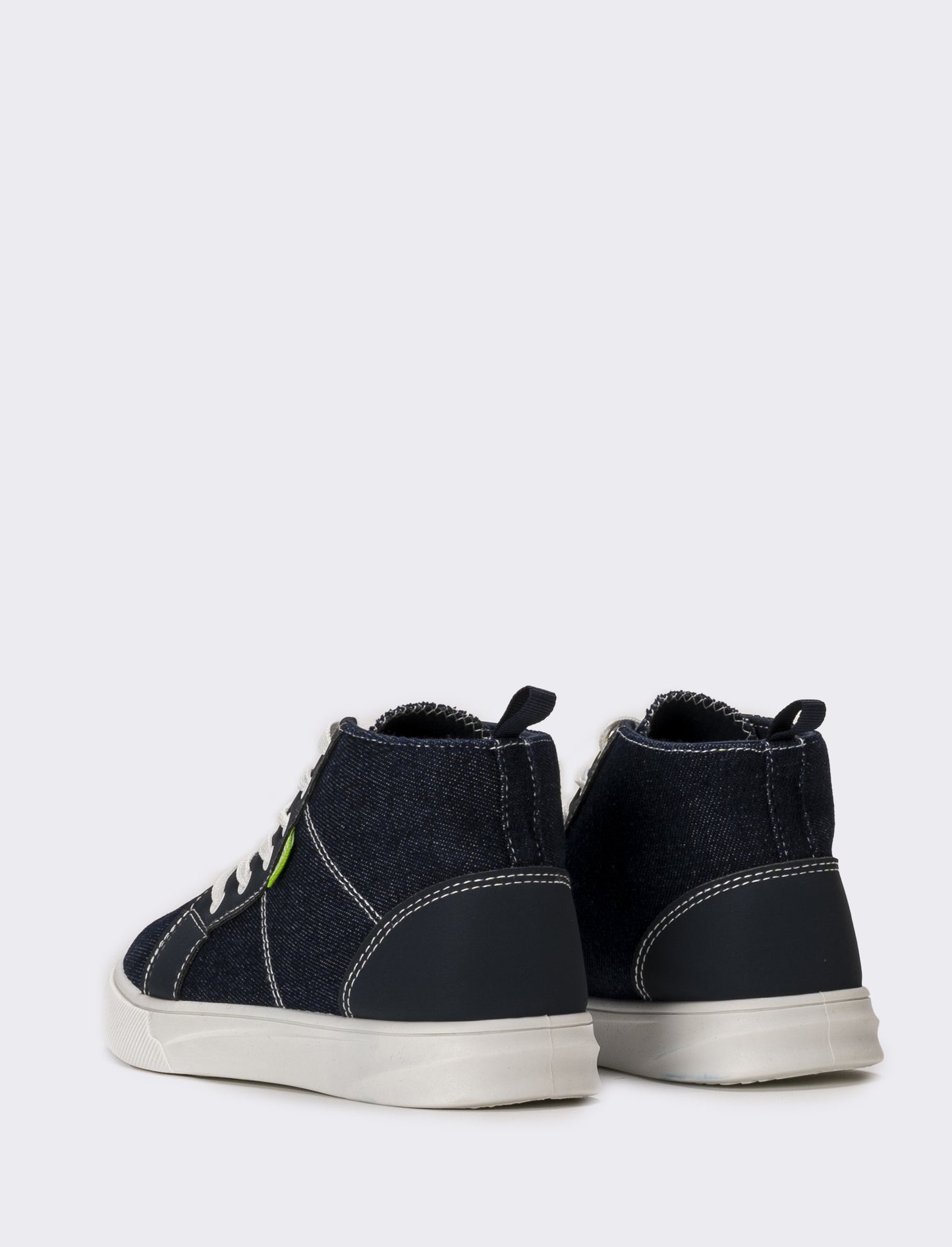 Sneakers da bambino a collo alto - Denim