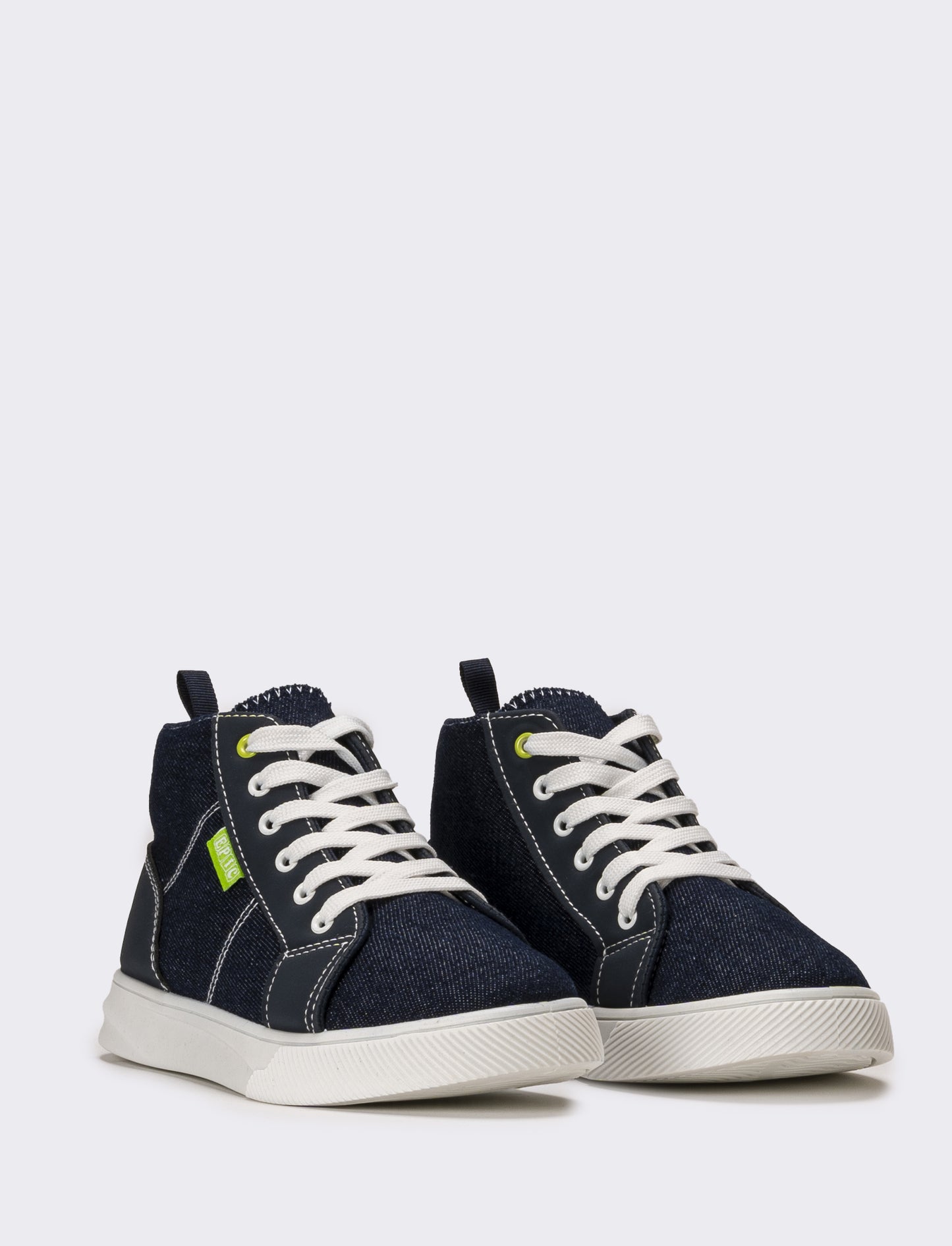 Sneakers da bambino a collo alto - Denim