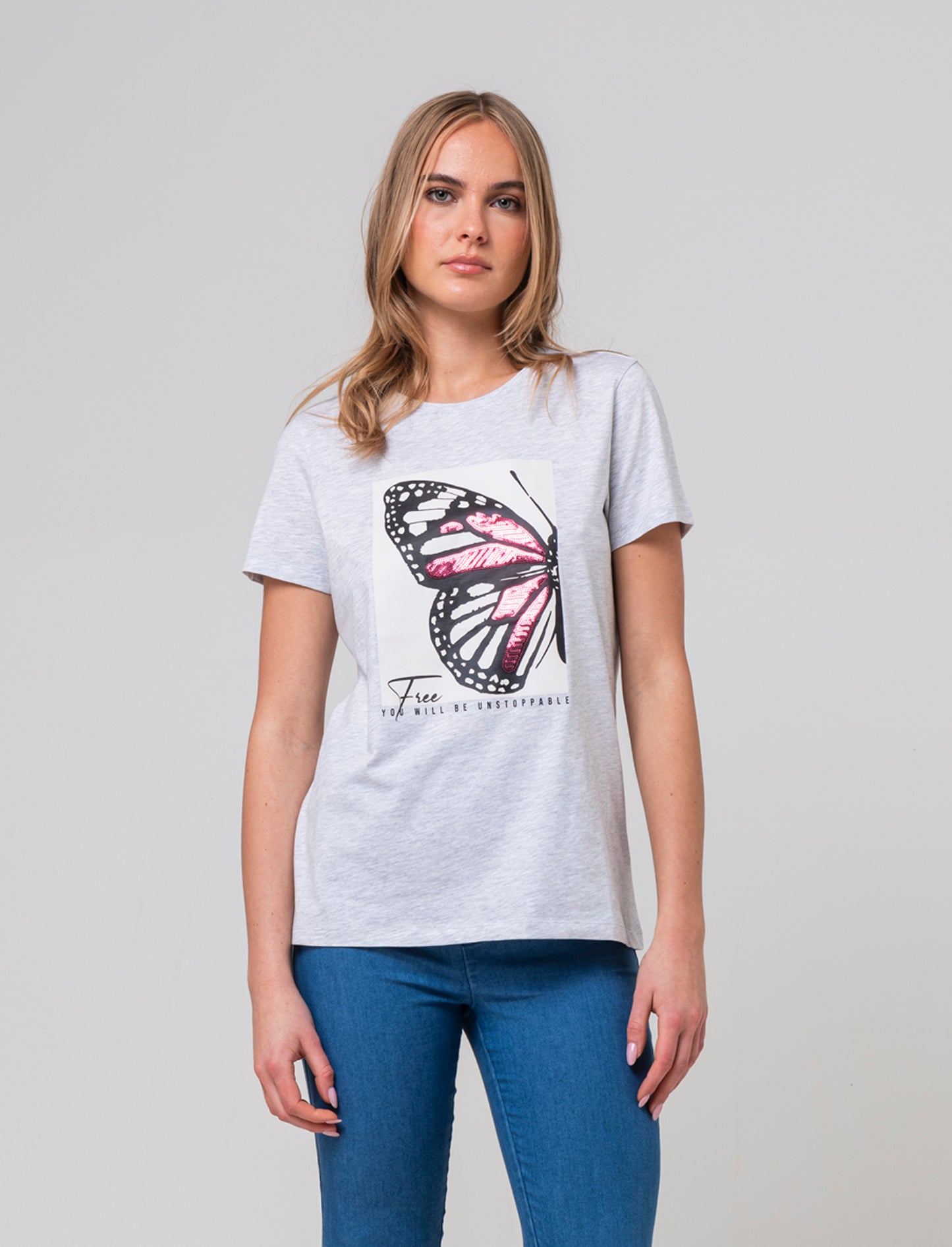 T-shirt con stampa da donna - var 3