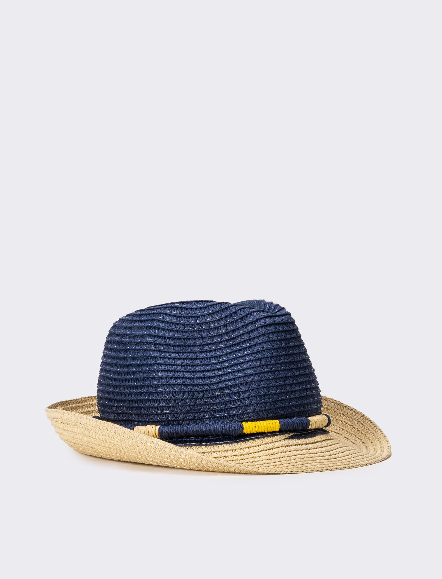 Cappello bambino falda bicolor - Blu