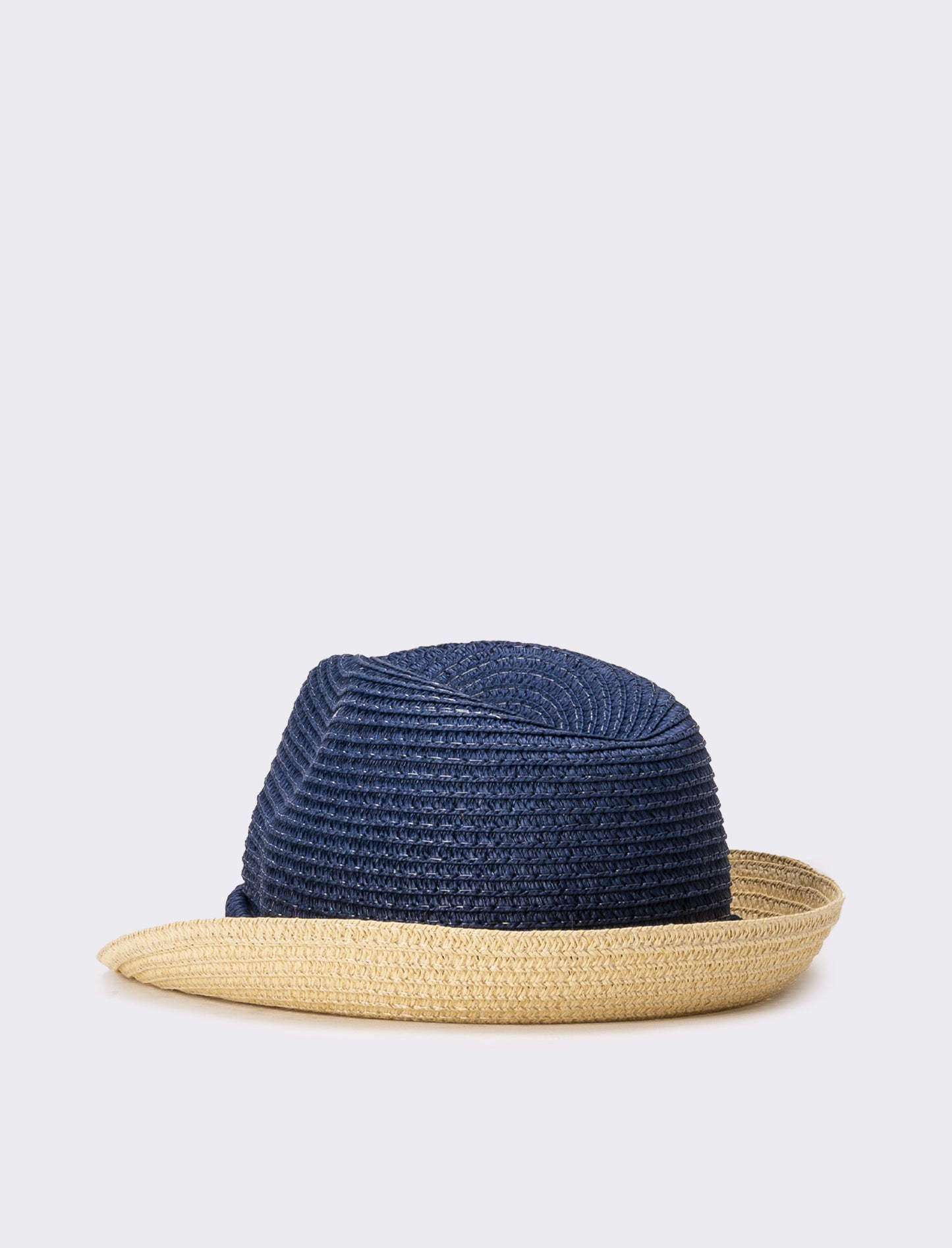 Cappello bambino falda bicolor - Blu