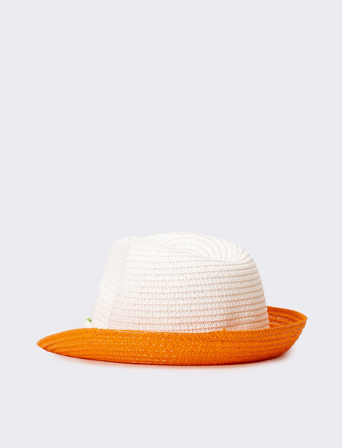 Cappello bambino falda bicolor - Arancio
