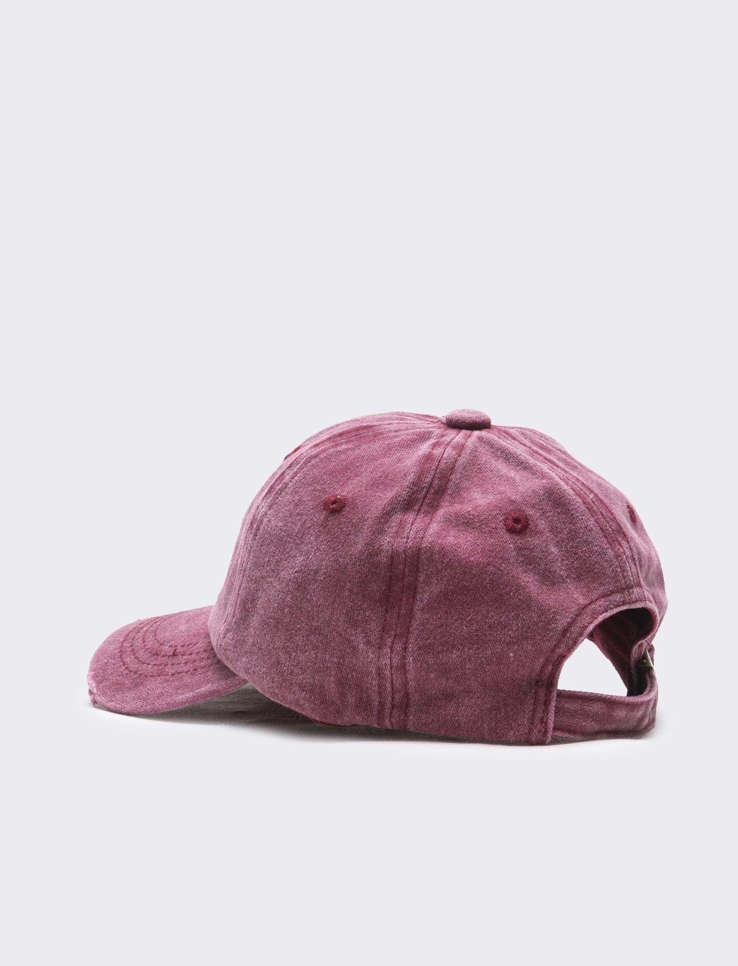 Cappello bambino baseball cotone delave liscio - Rosso