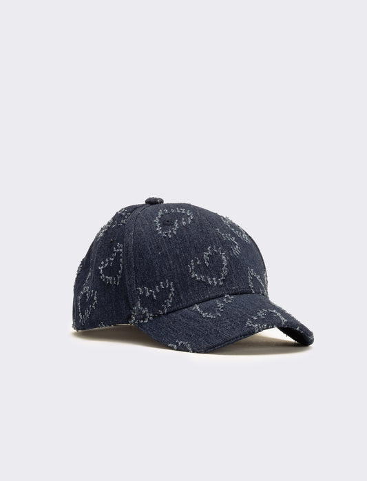 Cappello bambina cuori denim - Denim