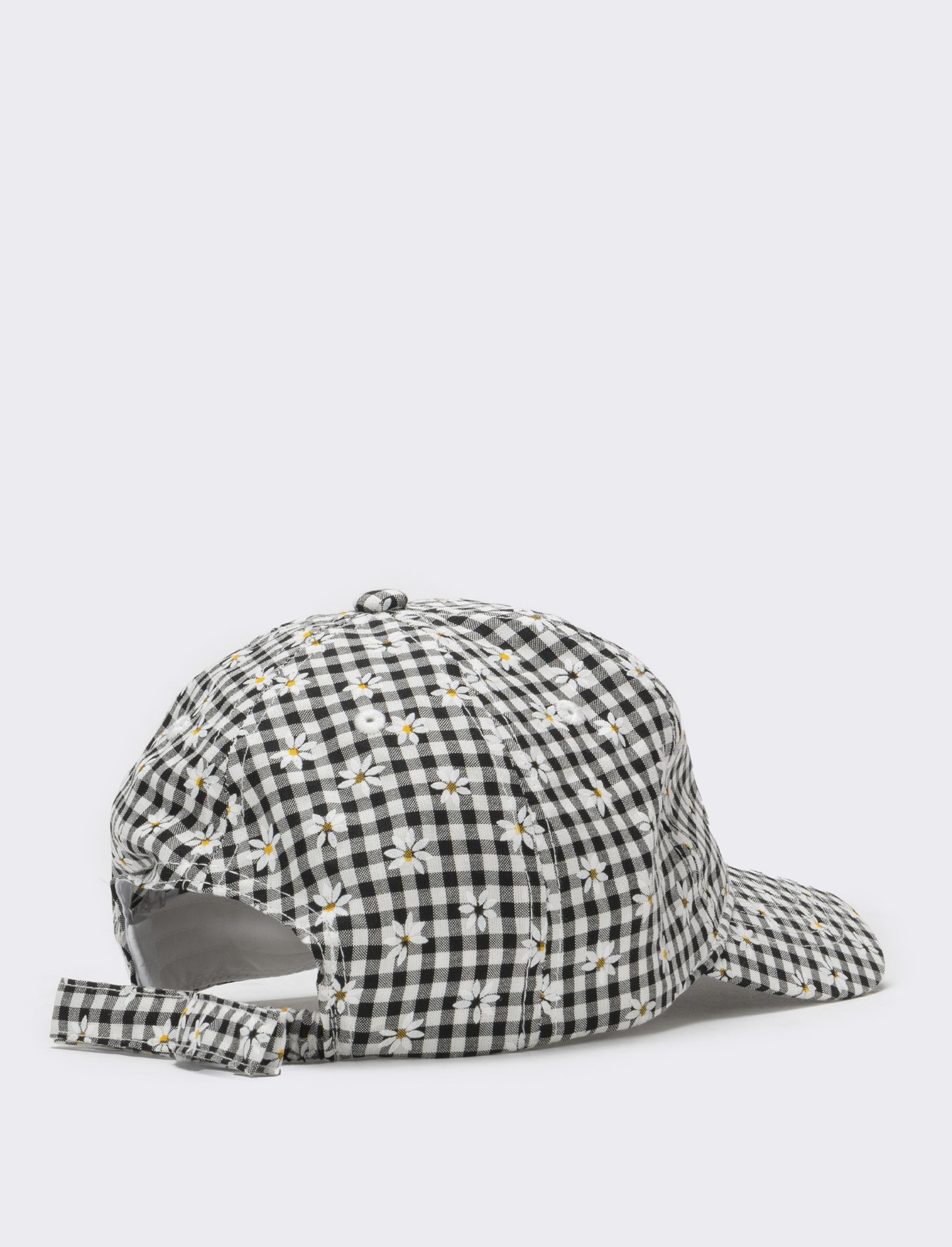 Cappello bambina baseball con margherite - Nero