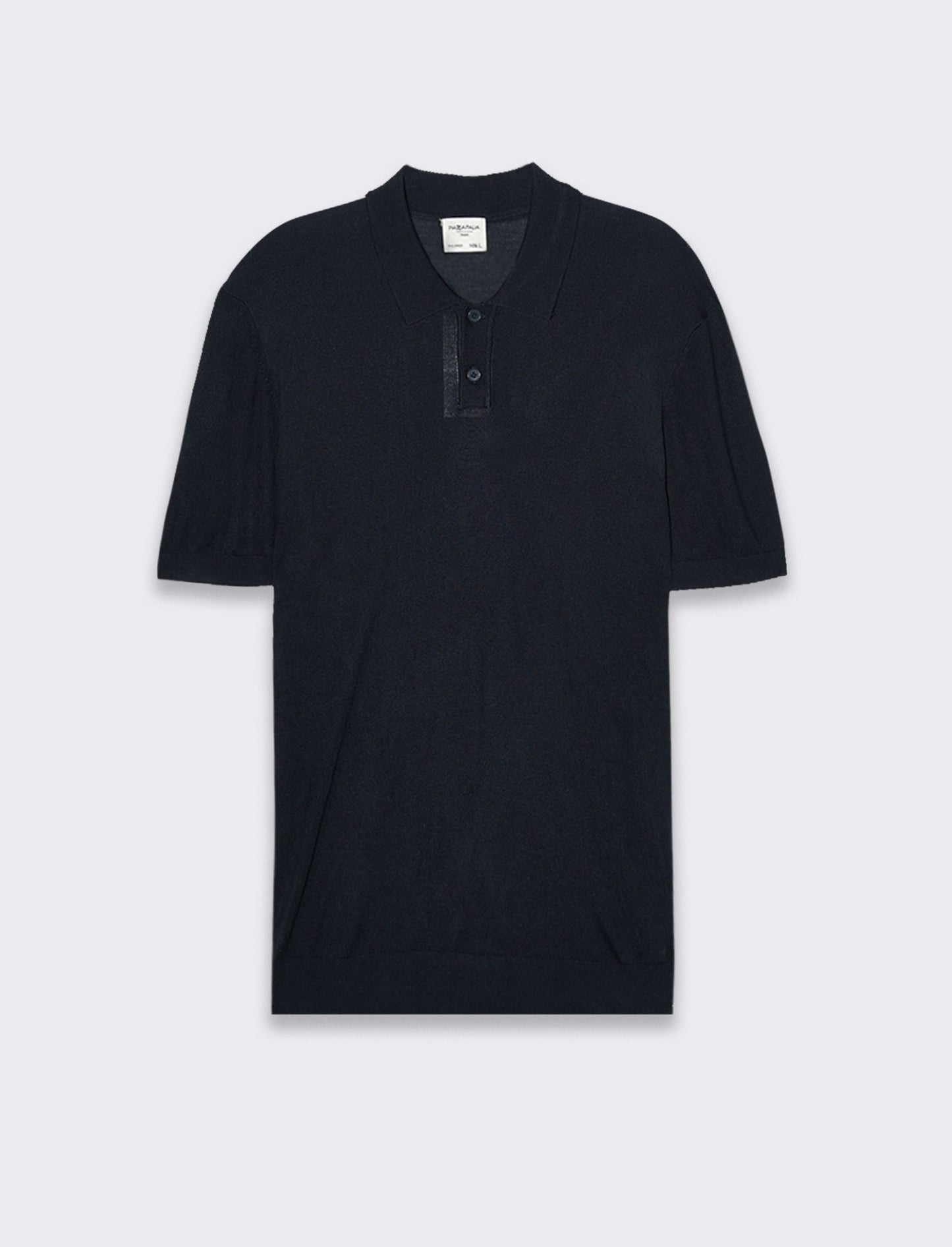 Man's slim knit polo shirt - Blue