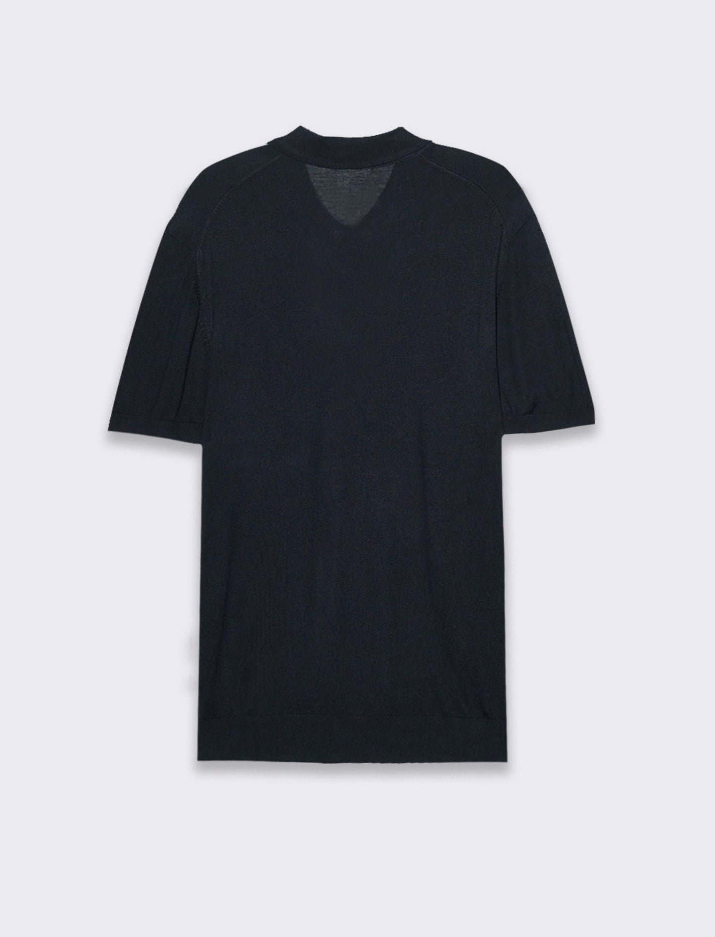 Man's slim knit polo shirt - Blue