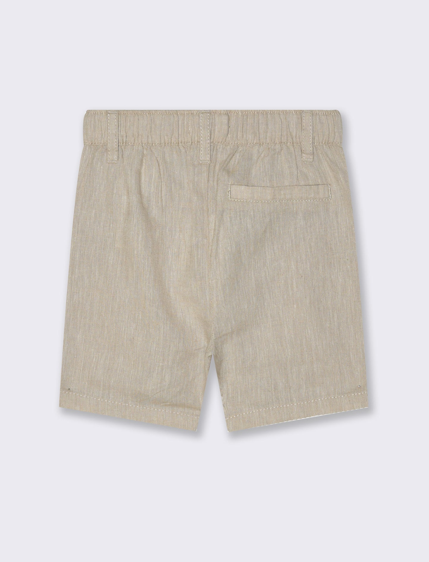 Shorts in misto lino da neonato - Beige
