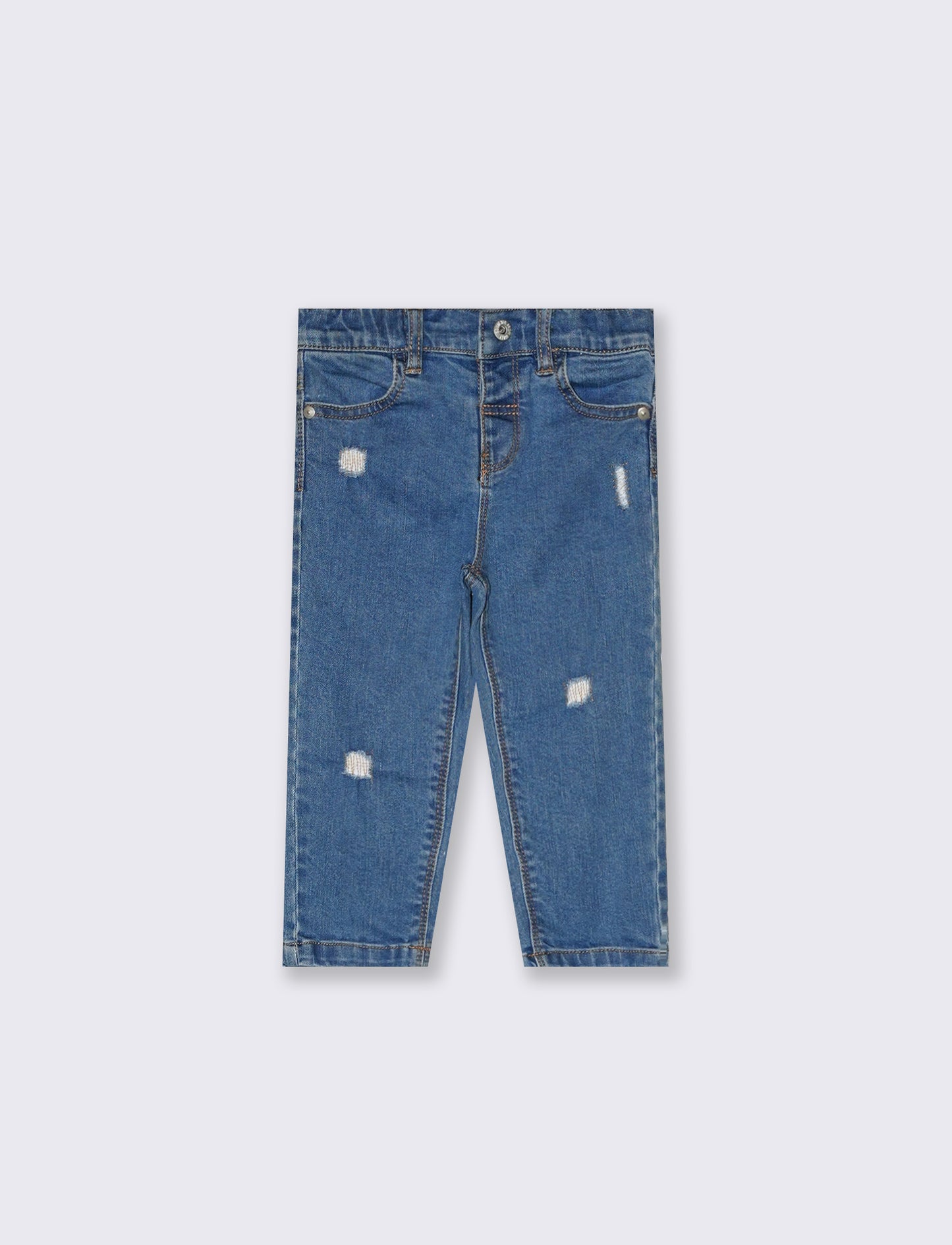 Jeans con rotture da neonato - Denim