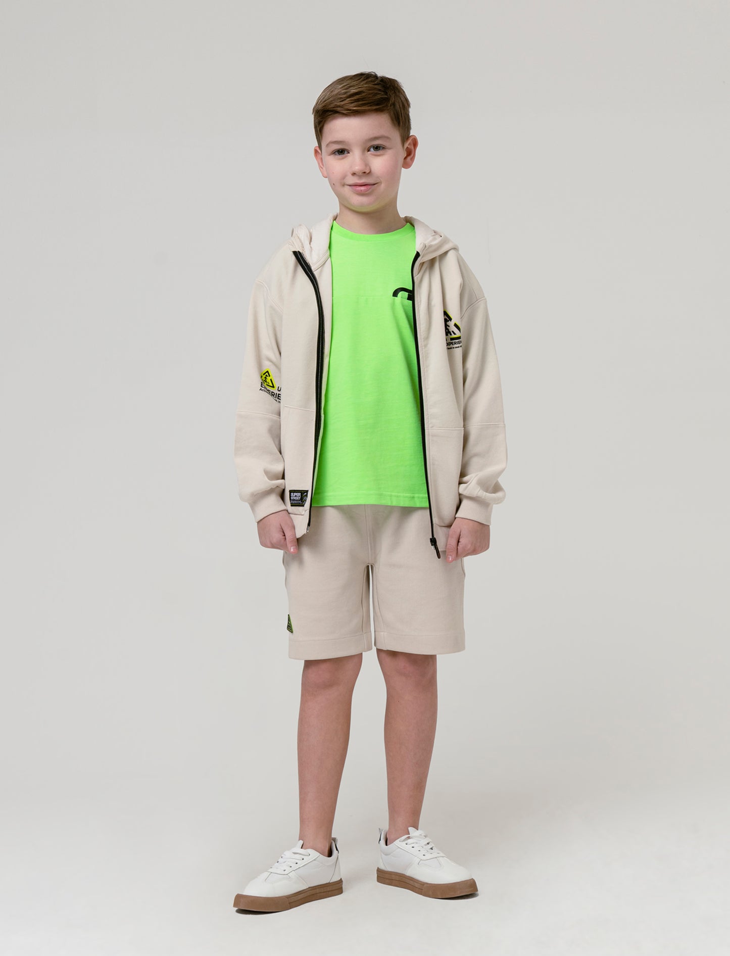 Poly-cotton hoodie - Grey