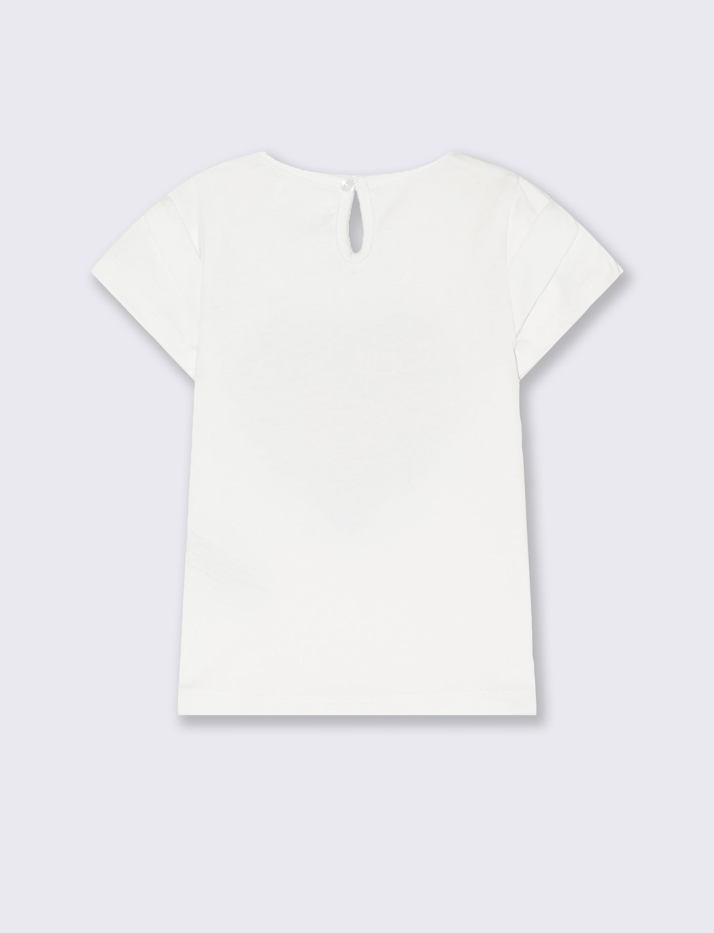 Maglietta con inserti da neonata - Bianco