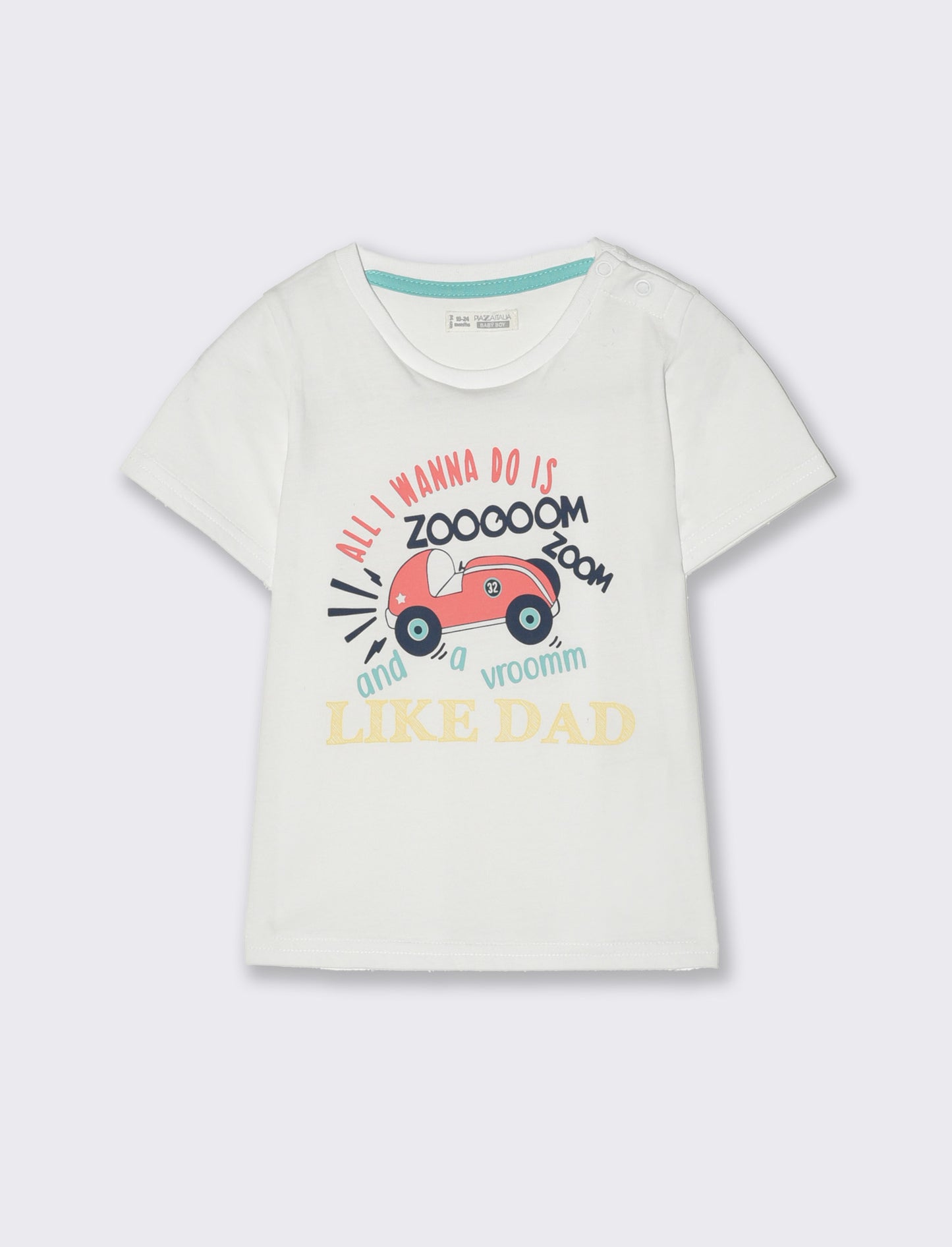 T shirt manica corta da neonato - Bianco