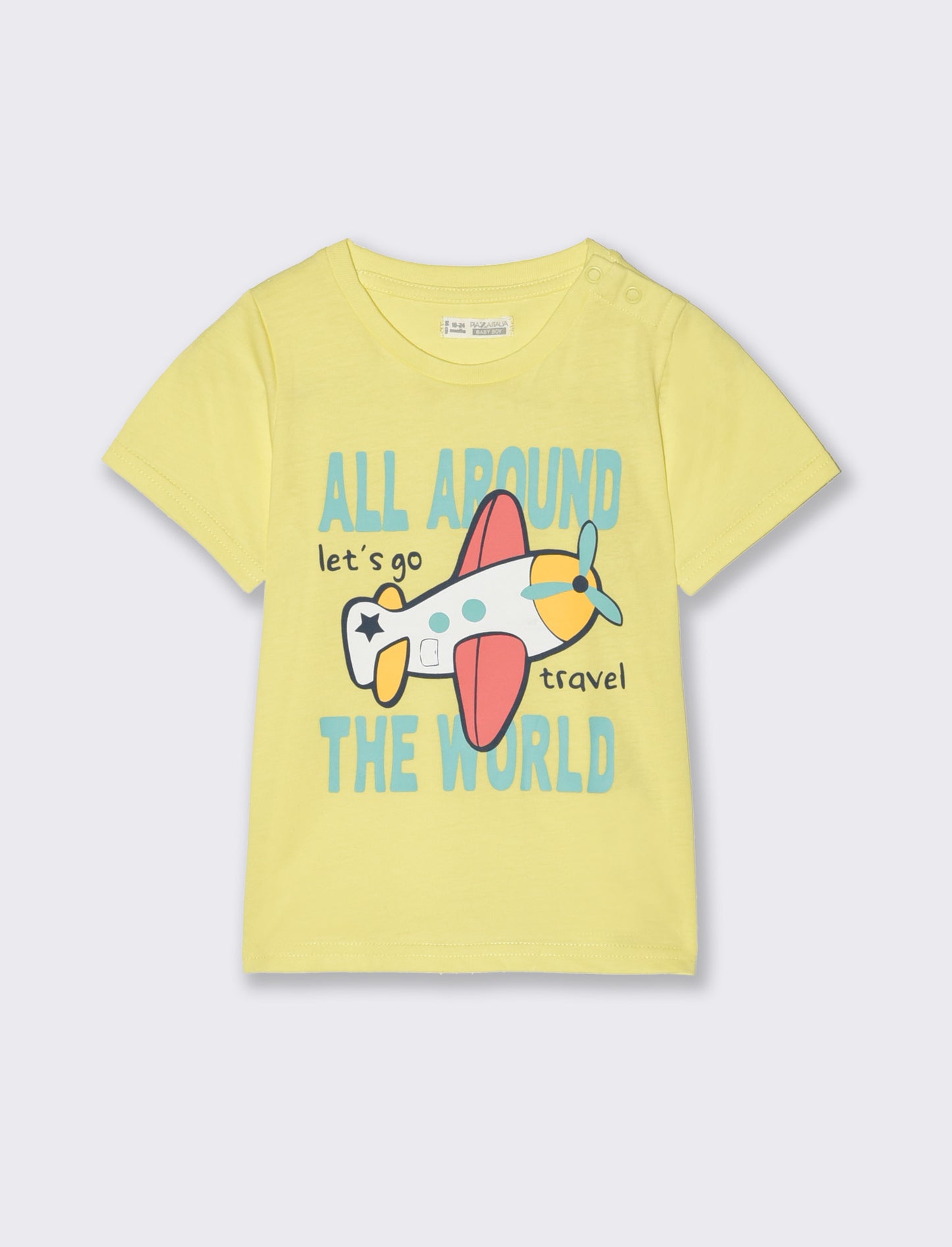 T shirt manica corta da neonato - Giallo