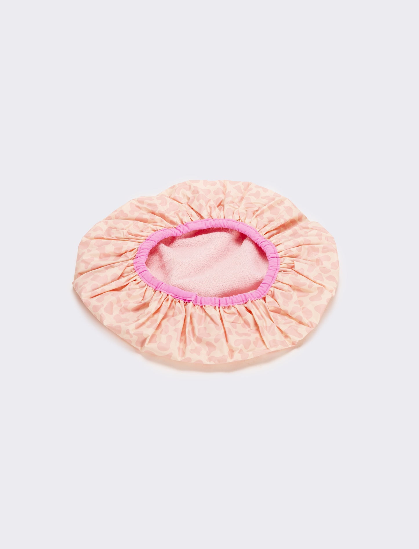 Cuffia doccia donna fantasia leopardata - Rosa