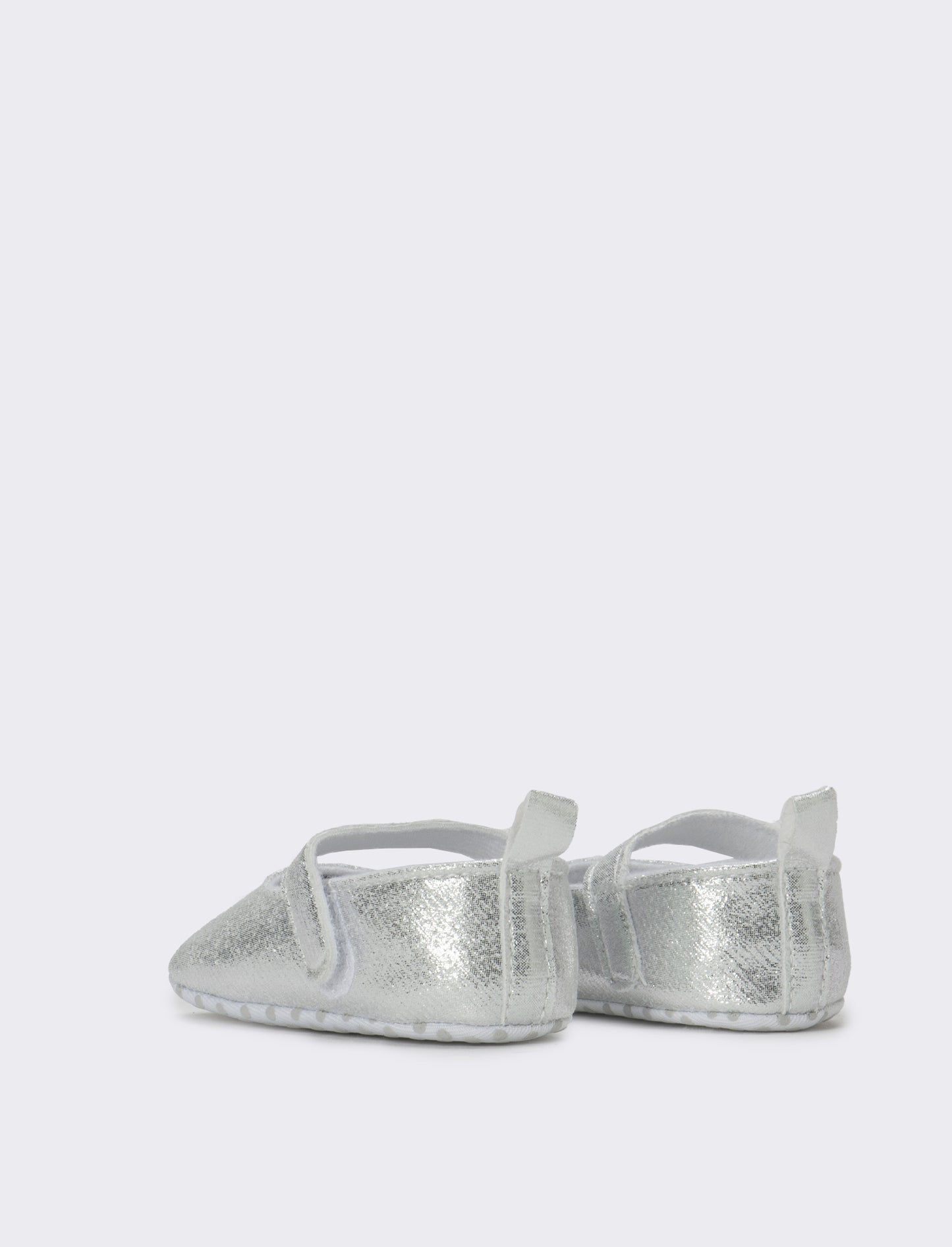 Scarpa con cuori da neonata - Argento