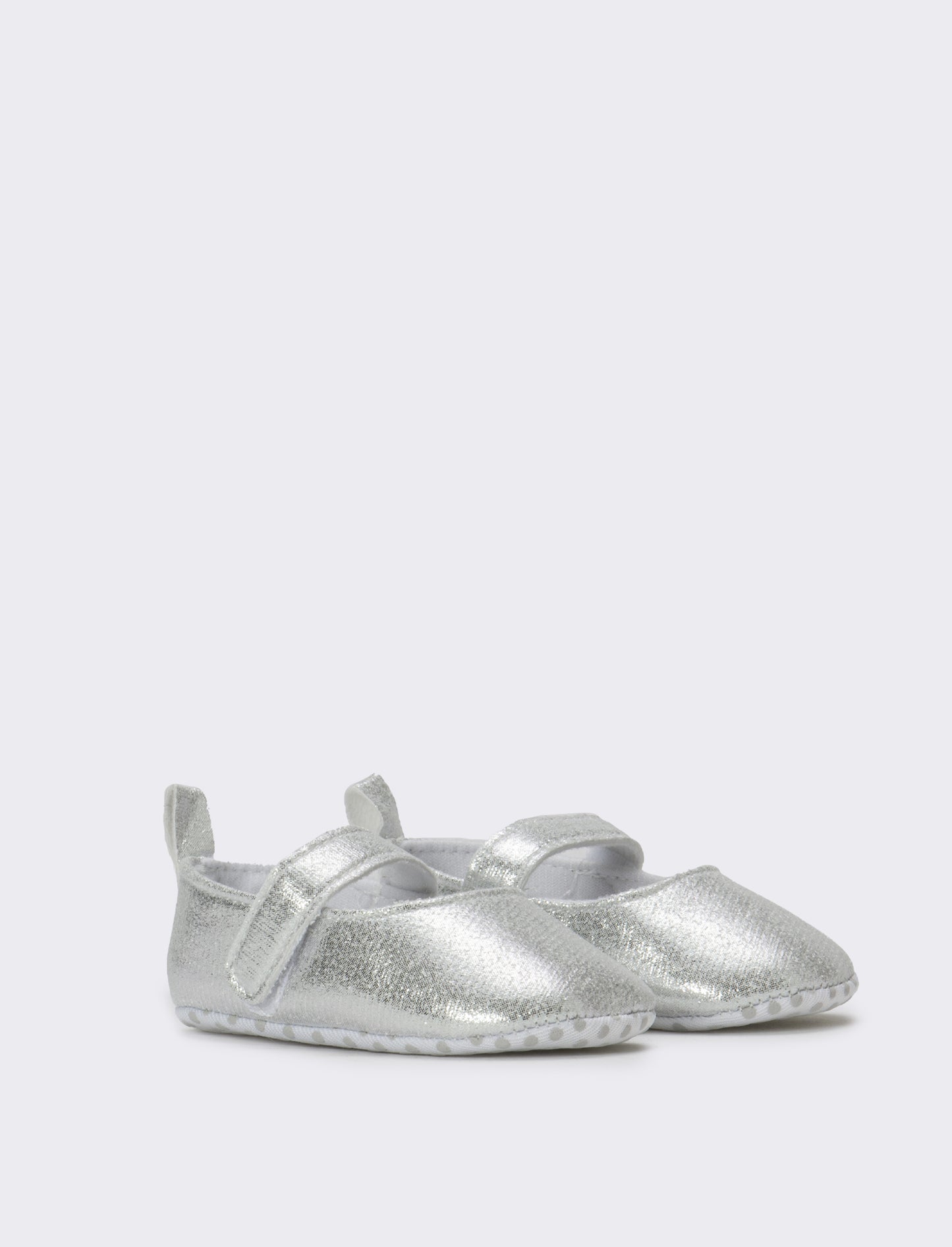 Scarpa con cuori da neonata - Argento