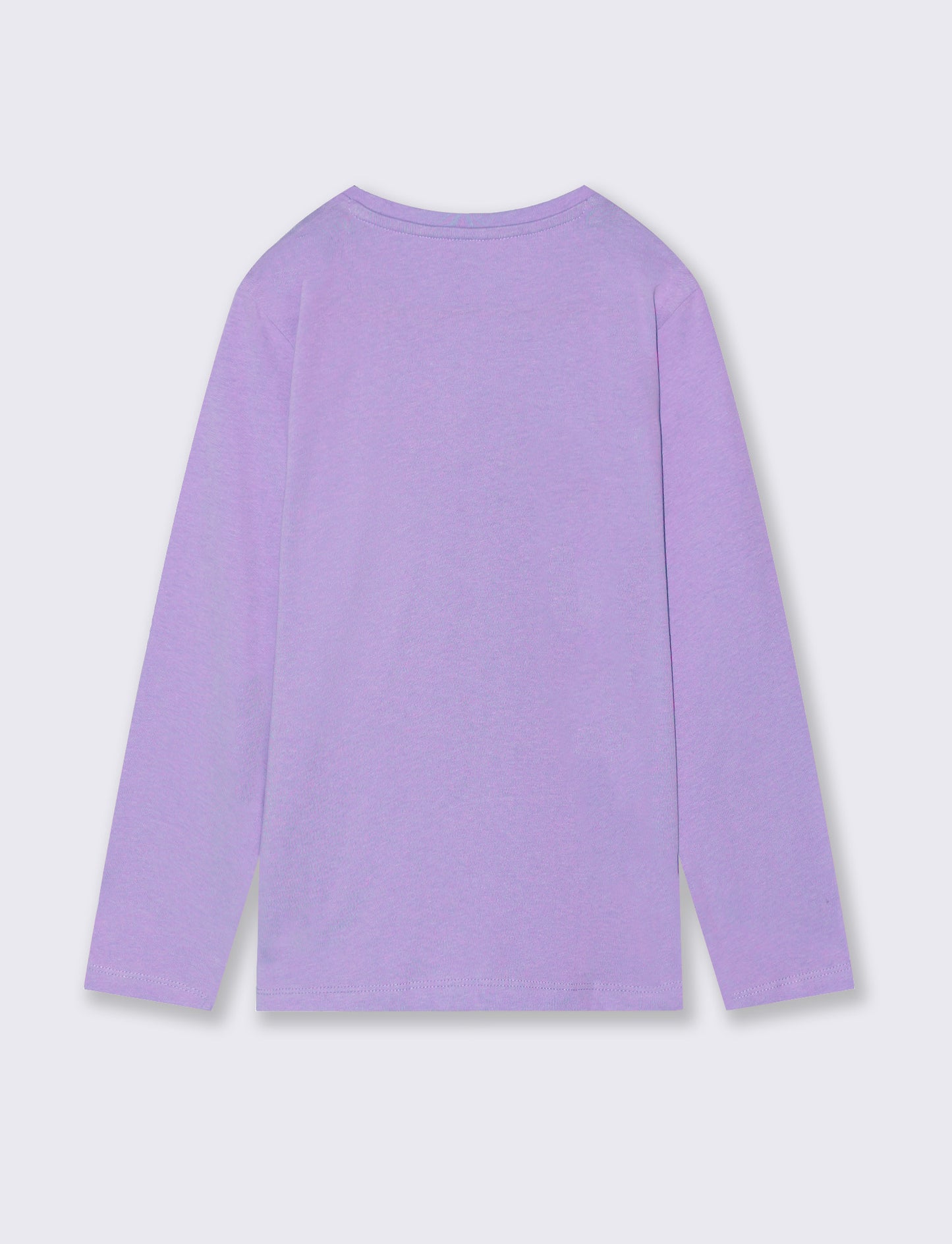 T-shirt manica lunga in morbido cotone - Lilla