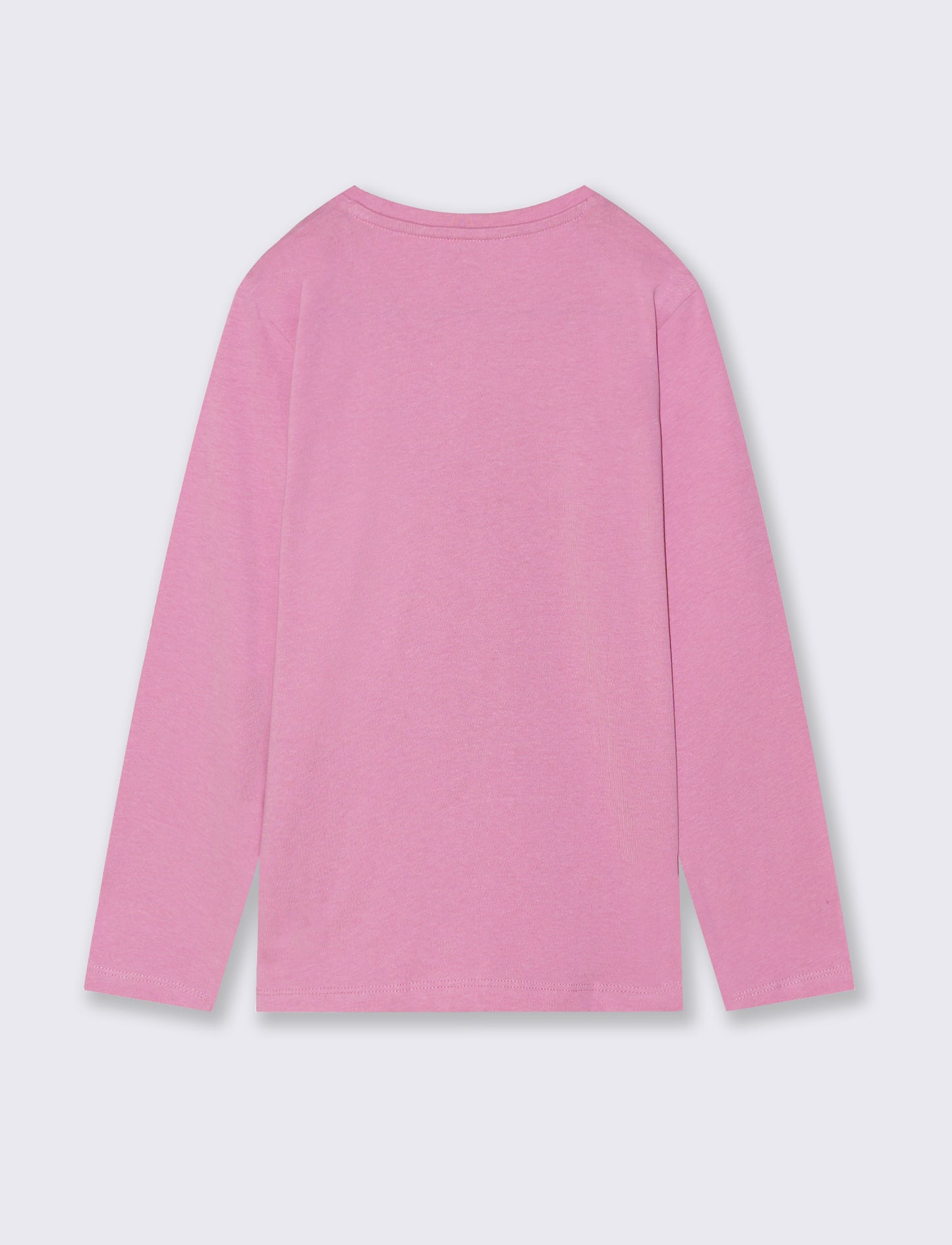 T-shirt manica lunga in morbido cotone - Rosa candy