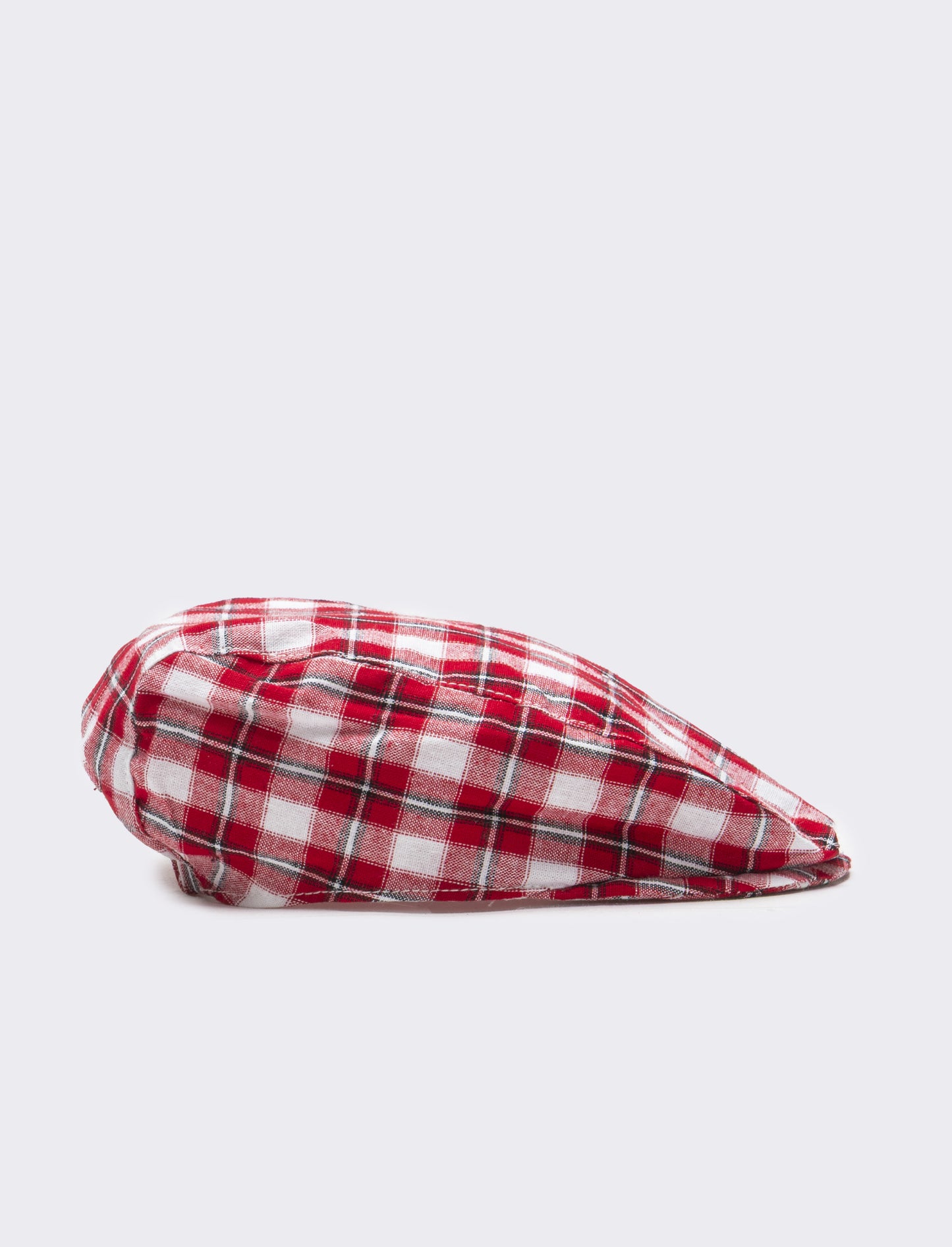 Cappello coppola neonato quadri - Rosso