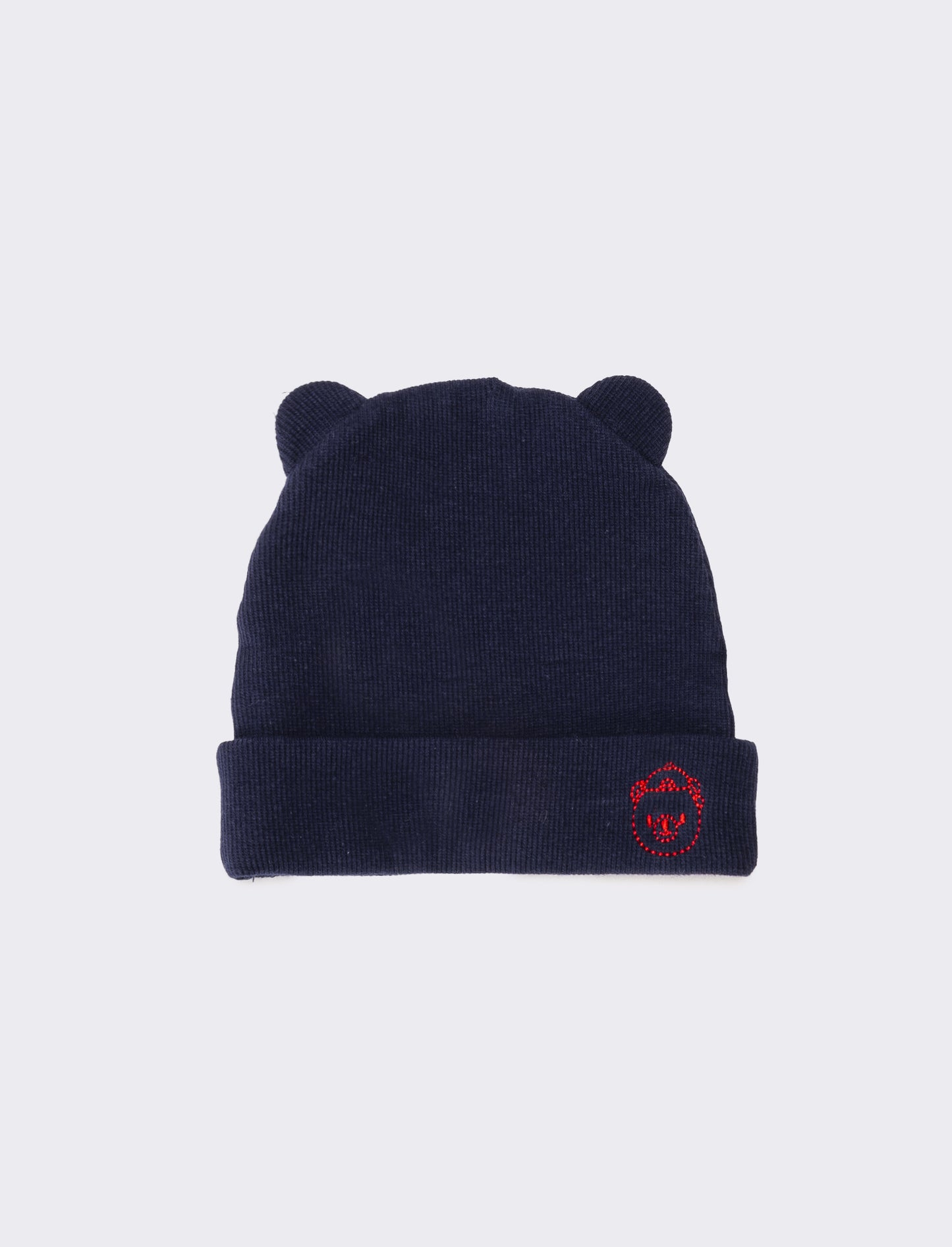 Cappello neonato cuffia con orecchie - Bluette