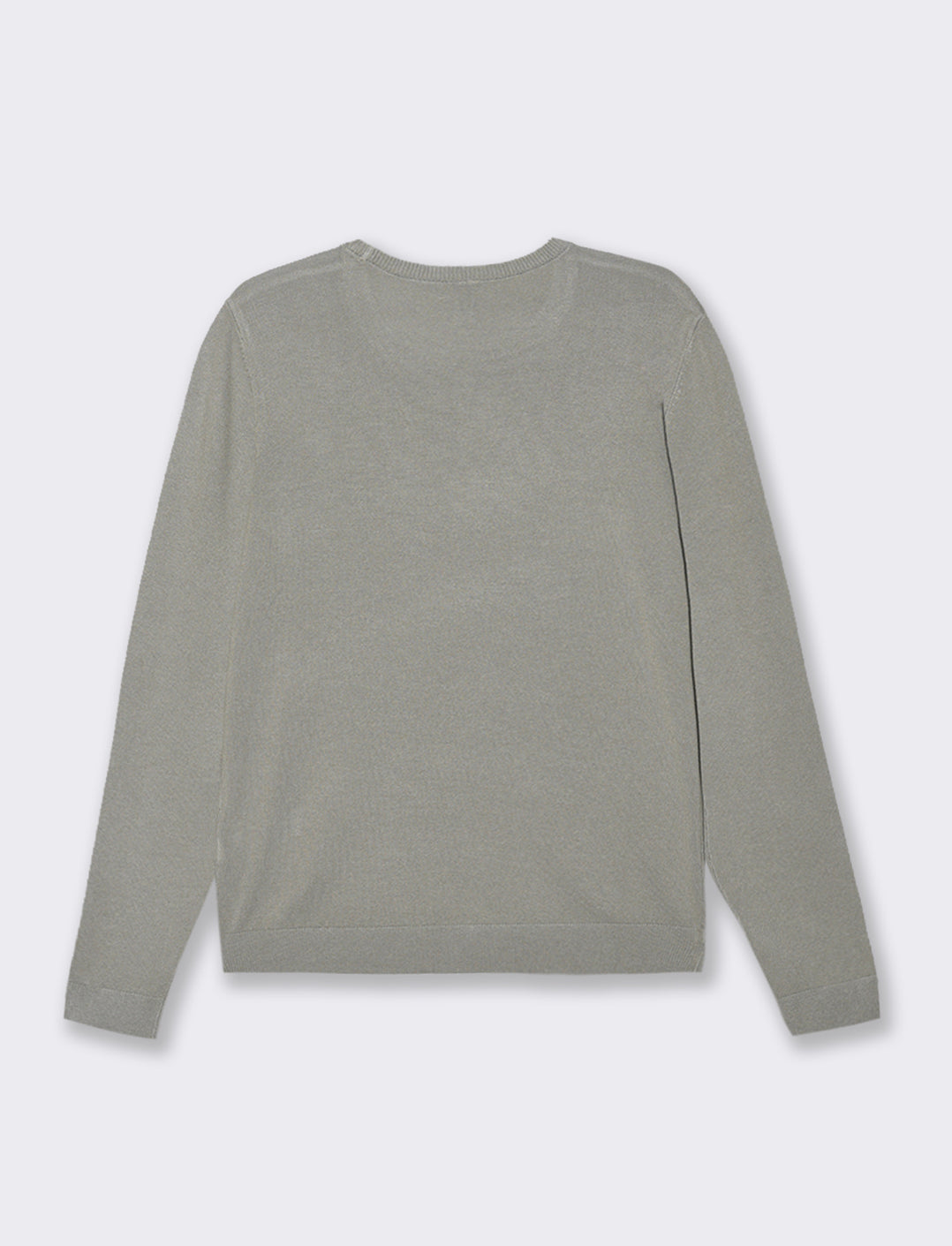 CARDIGAN GIROCOLLO - Verdino