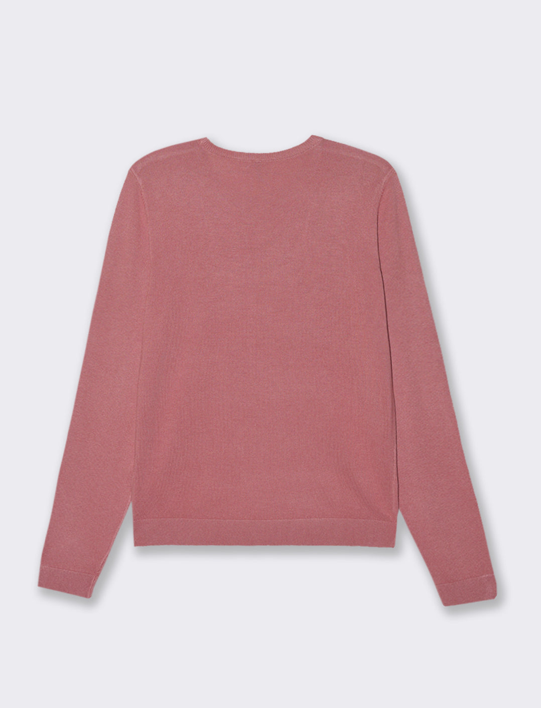 PULLOVER GIROCOLLO - Rosa polvere