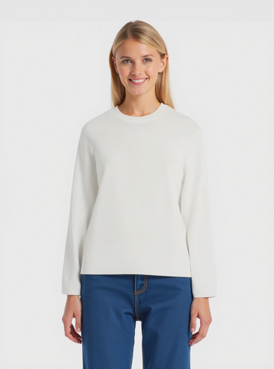 PULLOVER BASICO - Avorio