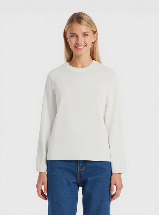 PULLOVER BASICO - Avorio