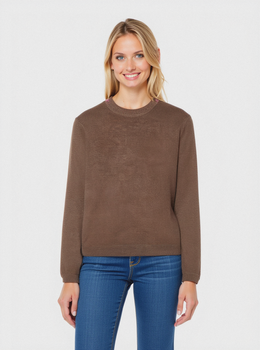 PULLOVER BASICO - Cammello