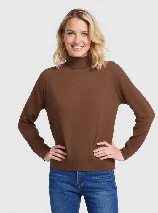PULLOVER BASICO - Cammello