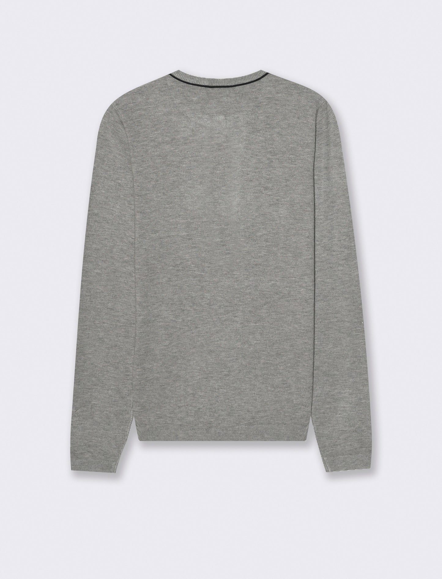 CARDIGAN BASICO - Grigio mel.