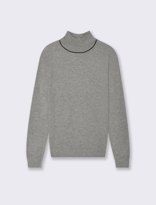 PULLOVER BASICO - Grigio mel.