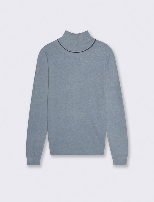 PULLOVER BASICO - Denim