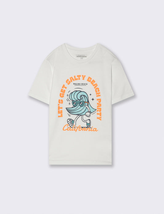 T-shirt mezza manica da bambino - Bianco