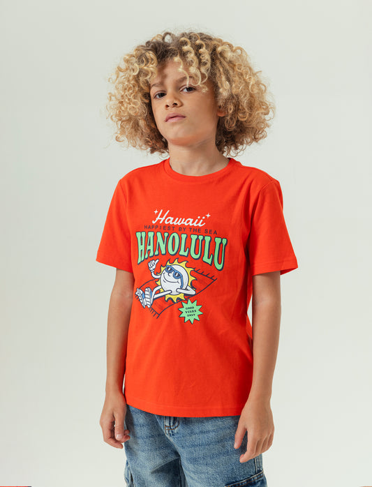 T-shirt mezza manica da bambino - Aragosta