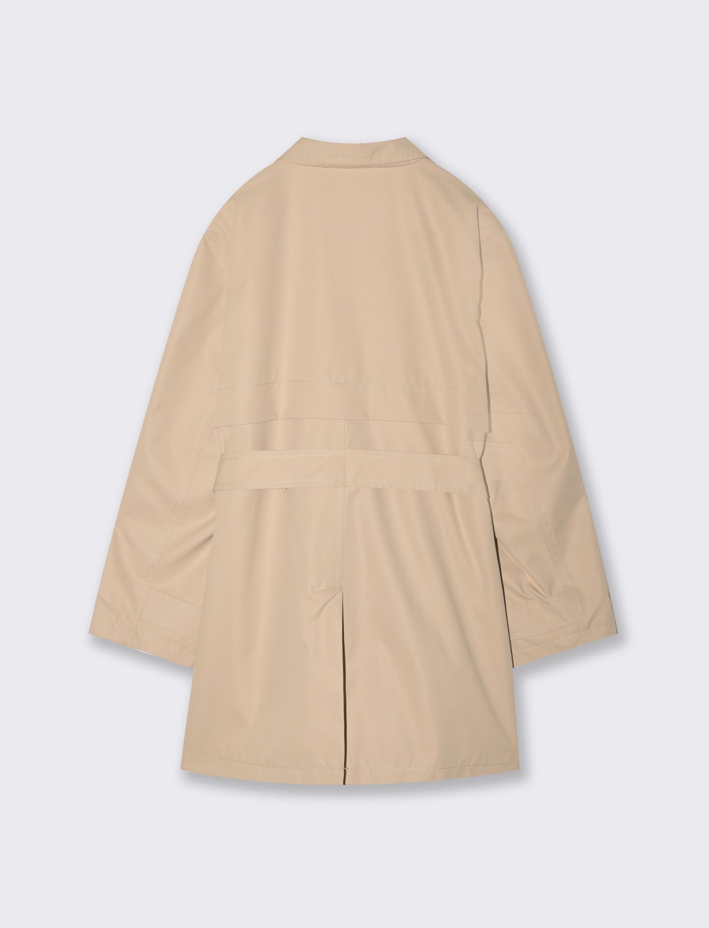 Giacca modello trench in twill da bambina - Beige