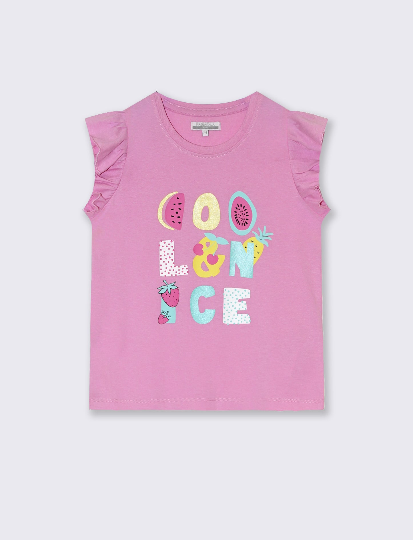 T-shirt mezza manica da bambina - Rosa