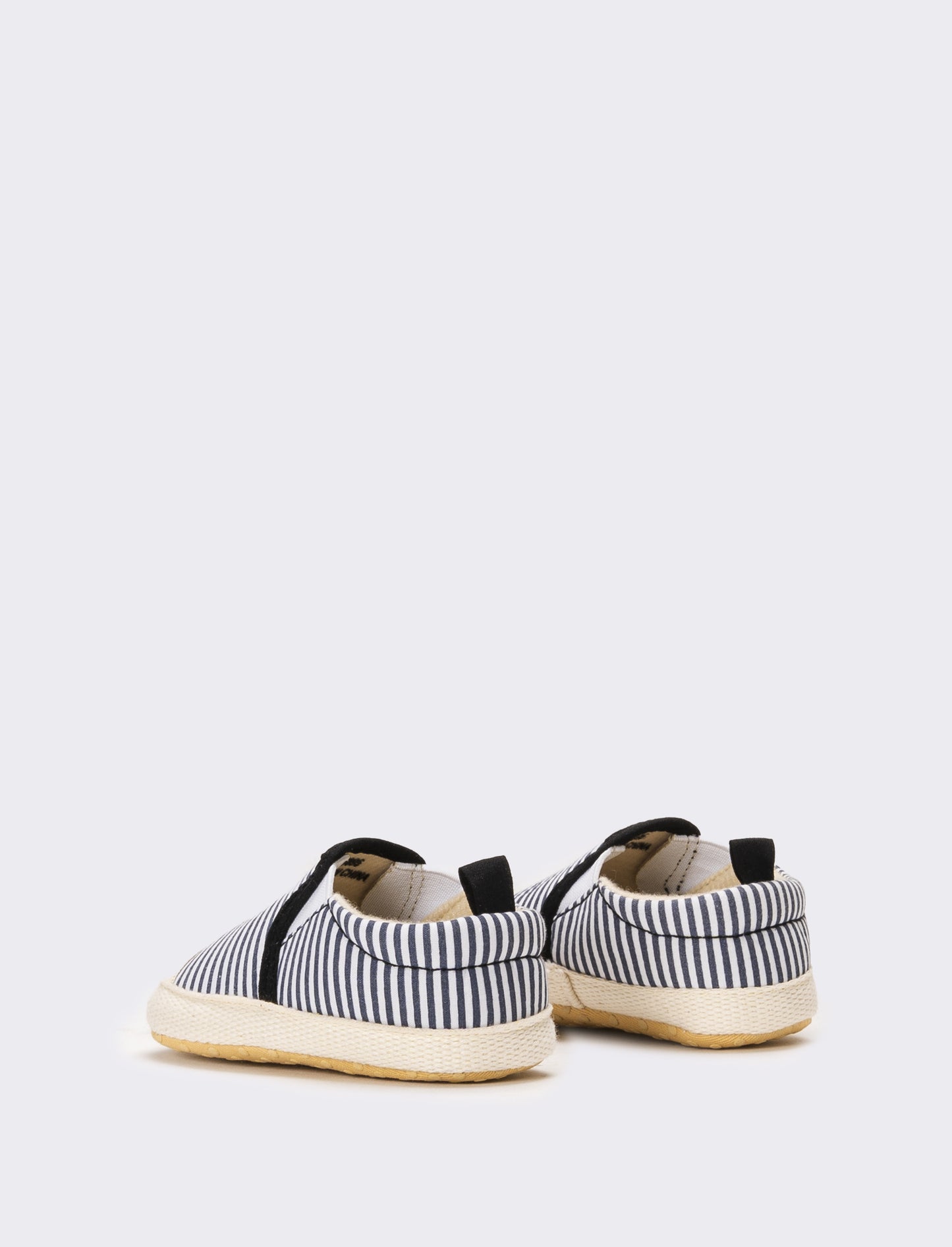 Slip-on a righe con neonato - Blu