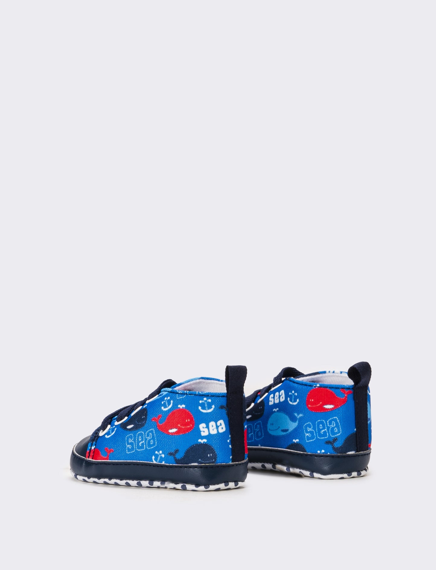 Scarpa a collo alto da neonato - Blu