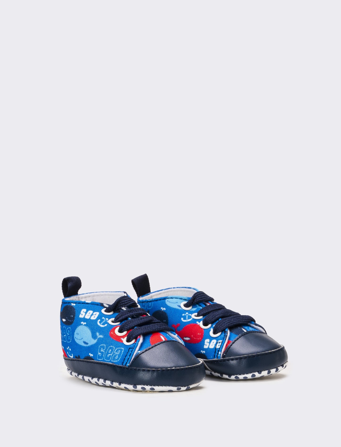 Scarpa a collo alto da neonato - Blu