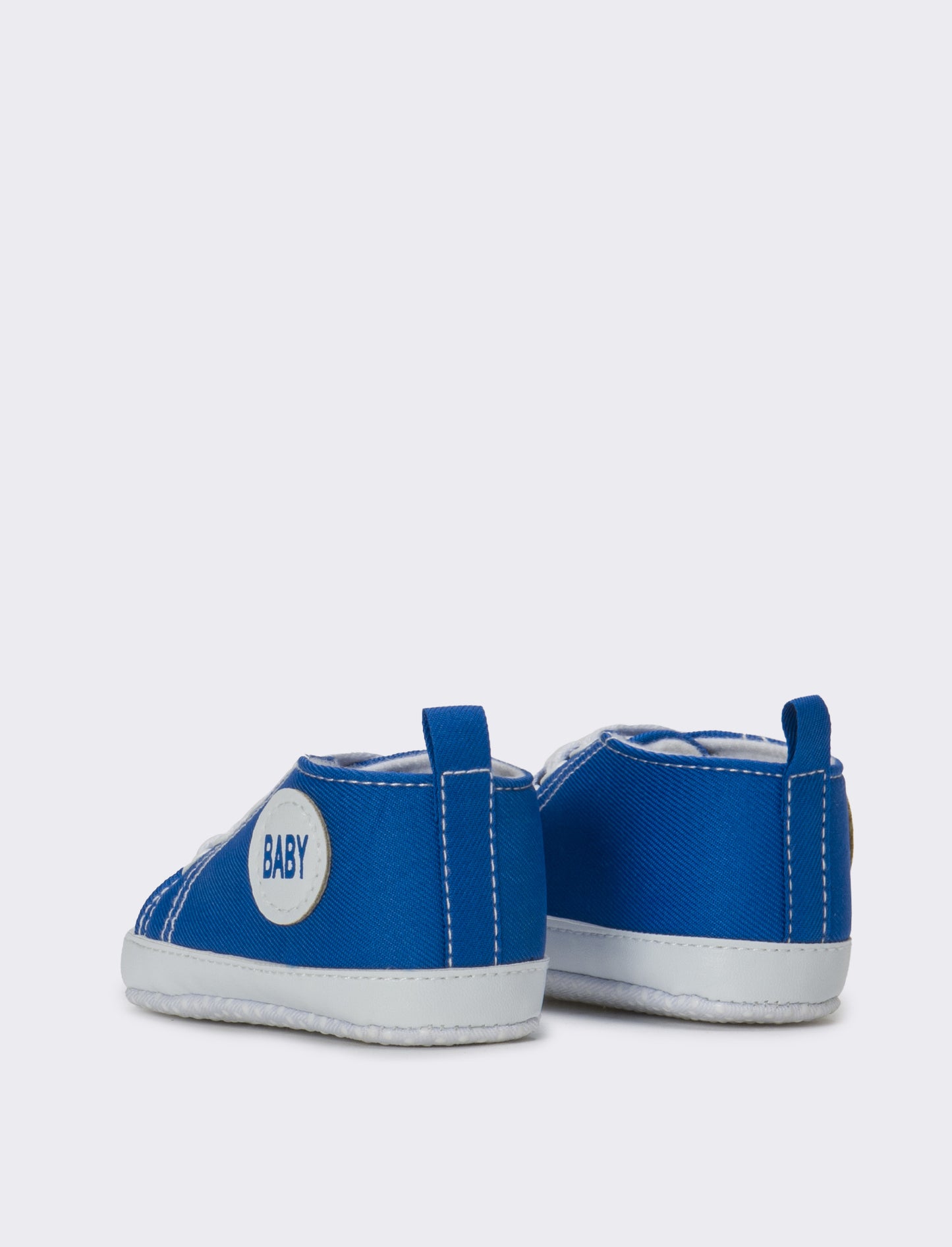 Scarpa in canvas da neonato - Celeste