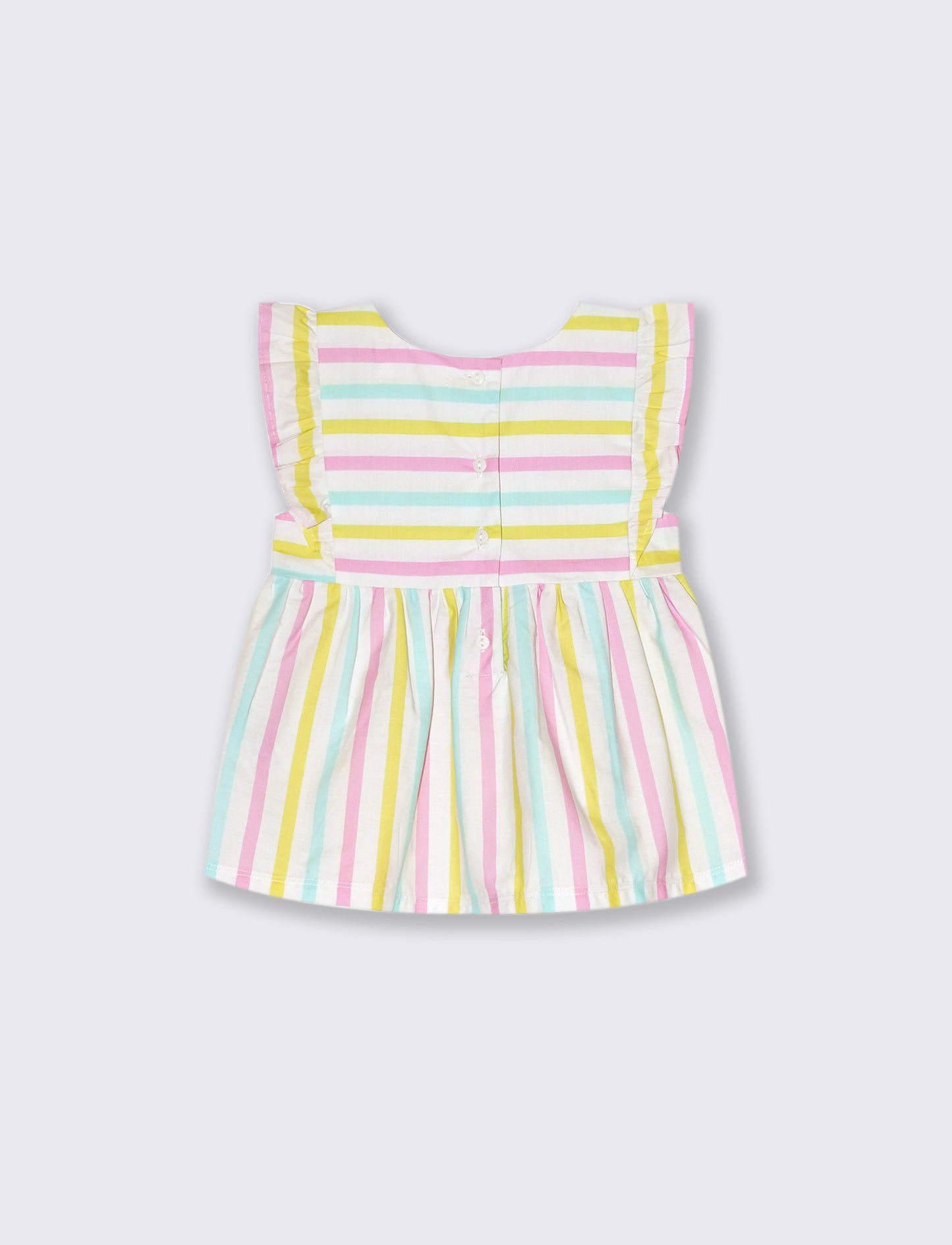 Camicia in popeline da neonata - Righe