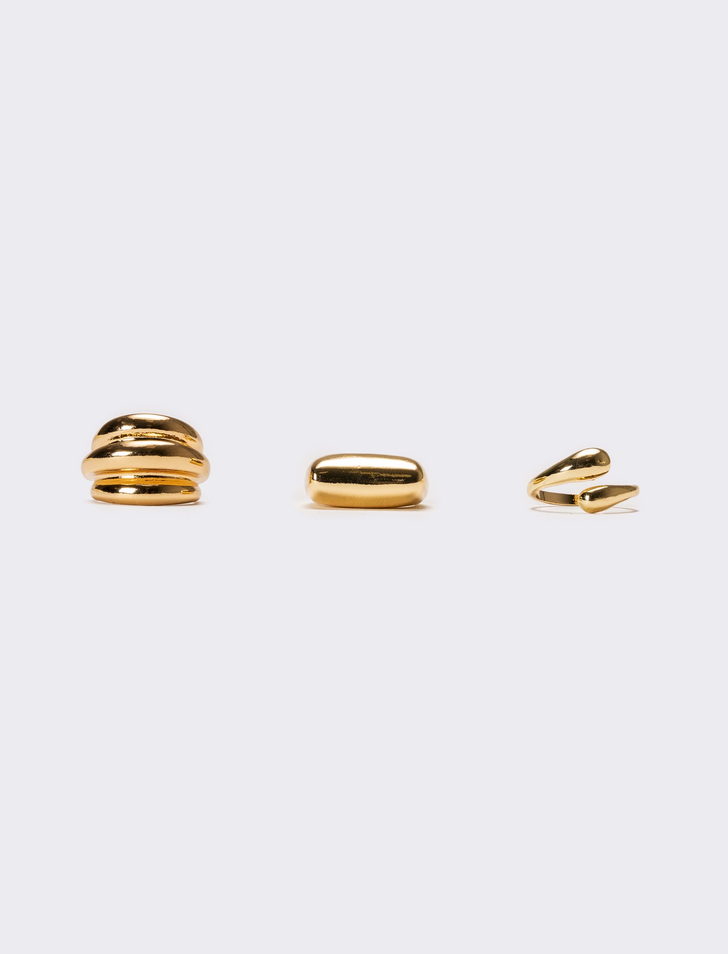 Anello donna 3 pezzi card - Oro