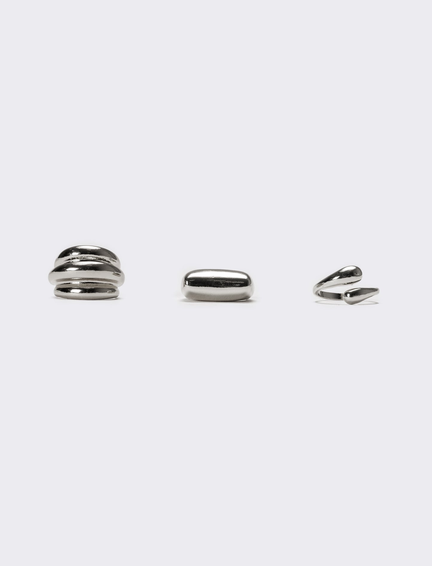 Anello donna 3 pezzi card - Argento