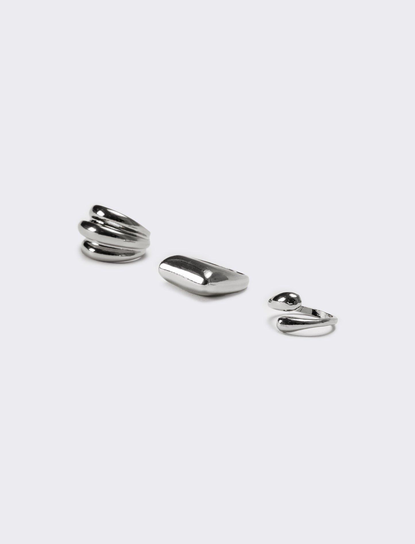 Anello donna 3 pezzi card - Argento