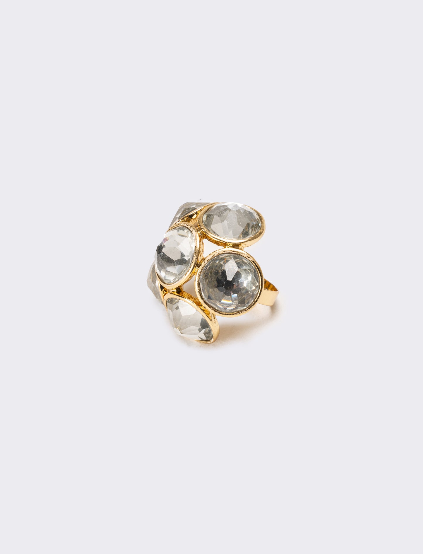 Anello donna con pietre grandi - Oro