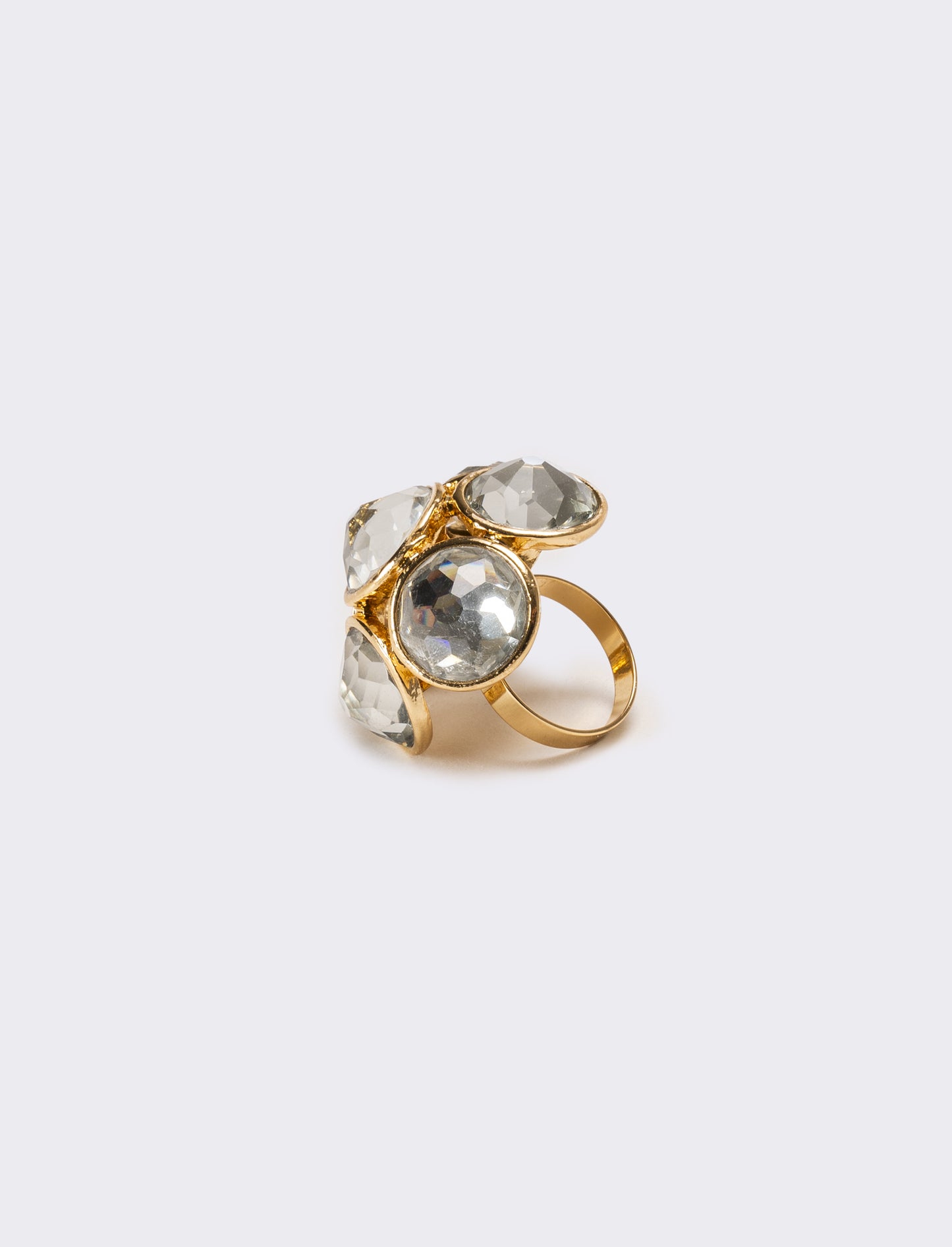 Anello donna con pietre grandi - Oro