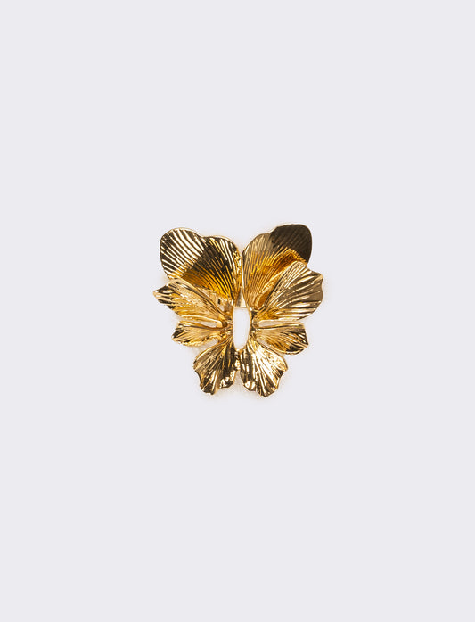 Anello donna con fiore - Oro