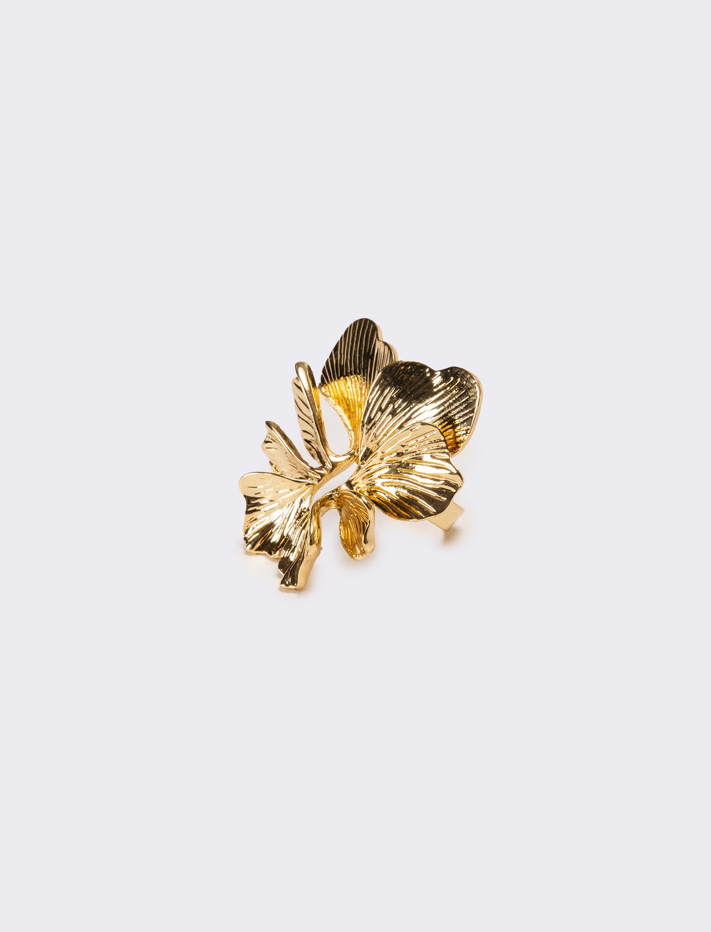 Anello donna con fiore - Oro