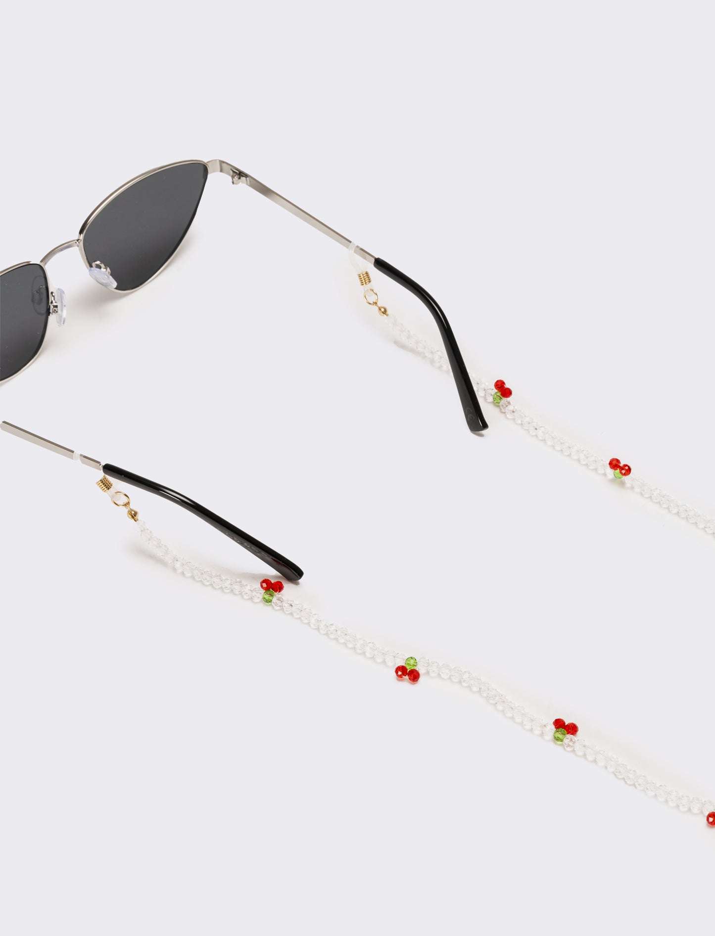 Collana portaocchiali con ciliegie - Trasparente